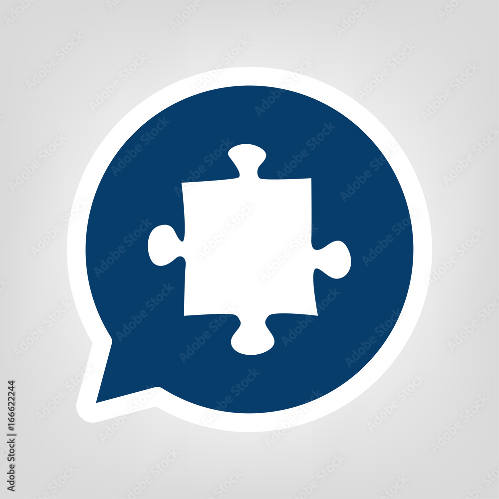 Obraz premium Sprechblase Puzzleteil