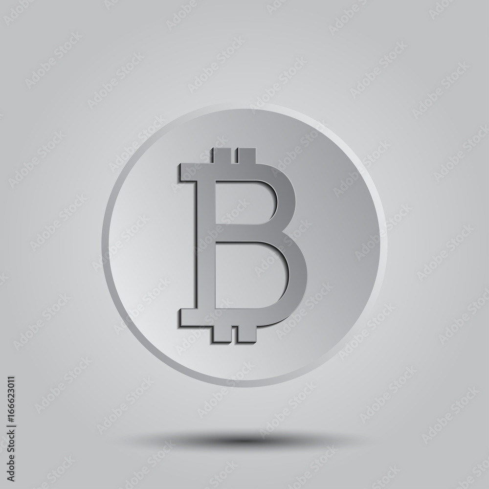 Crypto currency Bitcoin vector logo, icon for web, sticker for print. Crypto currency Bitcoin vector logo, icon for web, sticker for print.