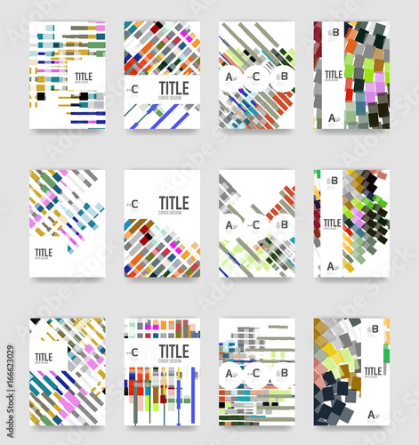 Set of brochure cover templates