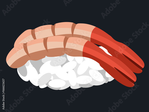 Isolated sushi food