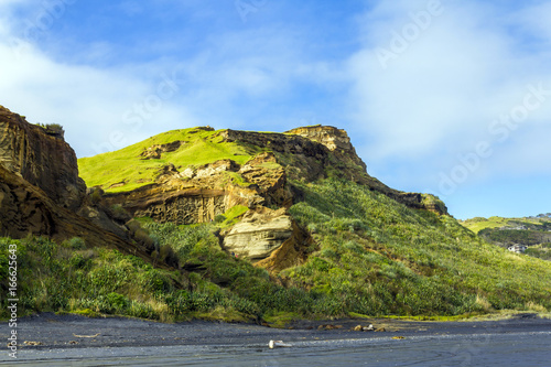 Rocky Hills at Kariotahi Beach Auckland, New Zealand