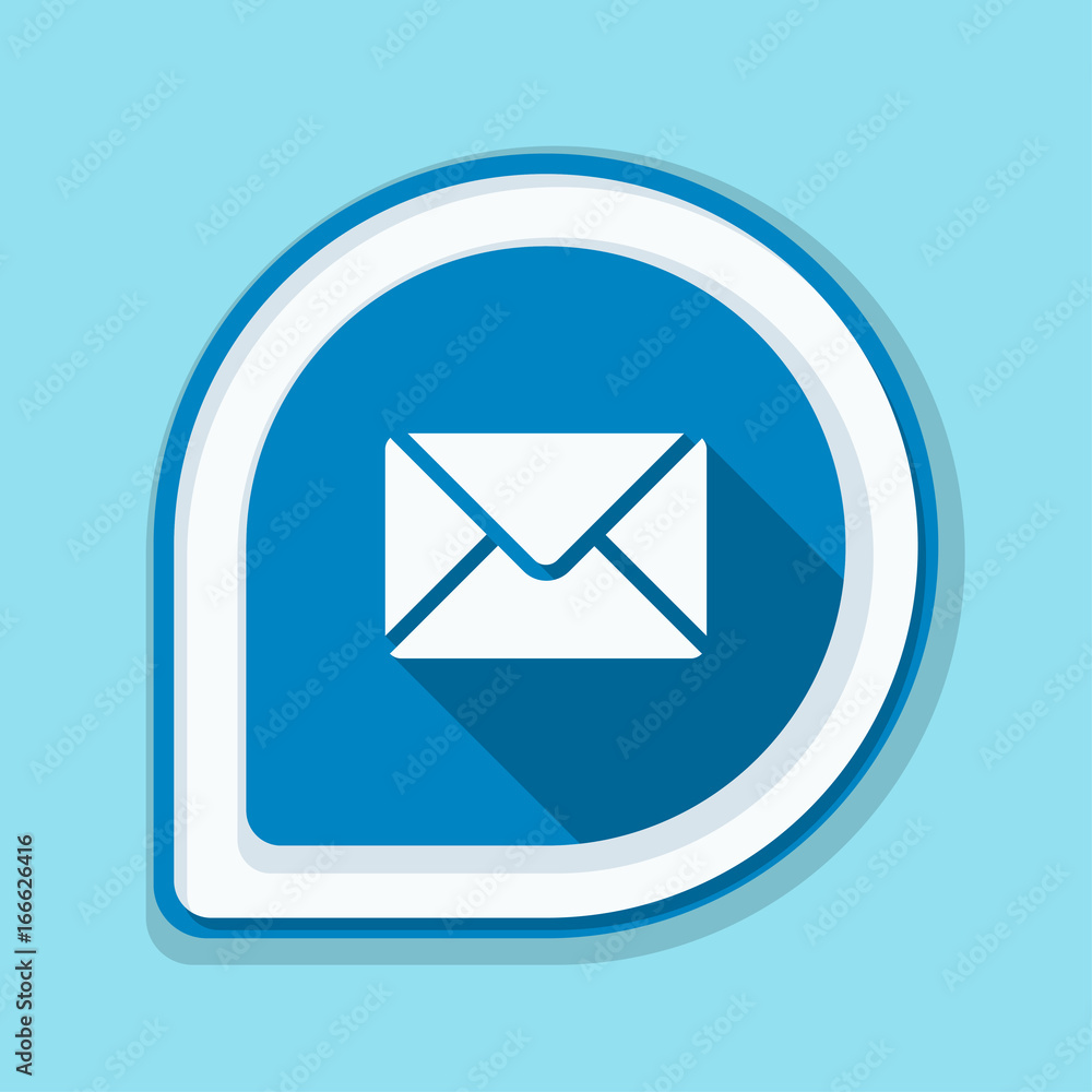 Mail sign button illustration Mail sign button illustration