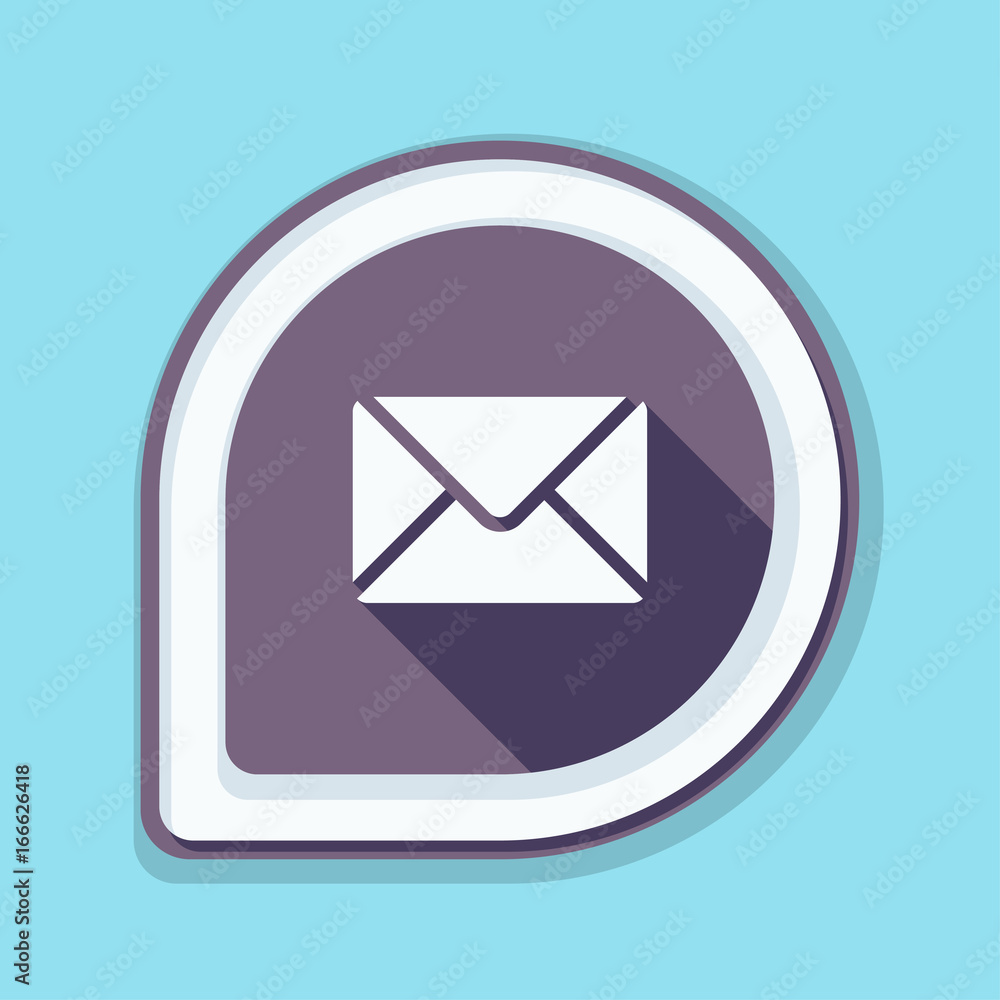 Mail sign button illustration Mail sign button illustration