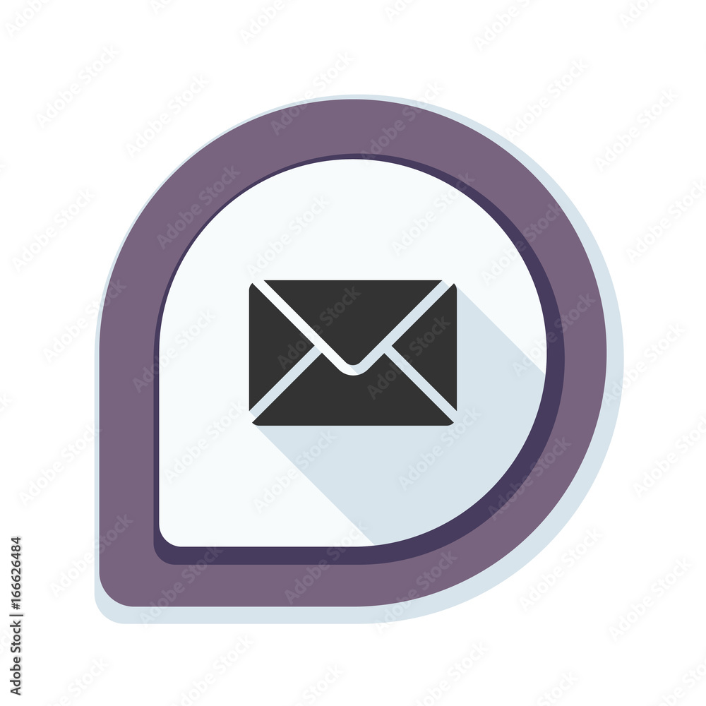 Mail sign button illustration Mail sign button illustration