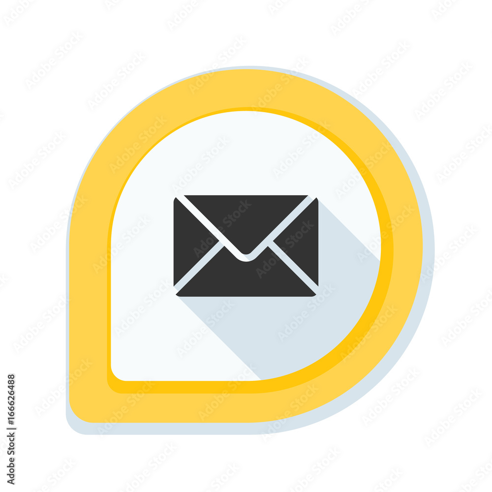 Mail sign button illustration Mail sign button illustration