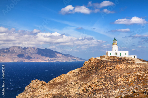 Armenistis lighthouse on Mykonos island