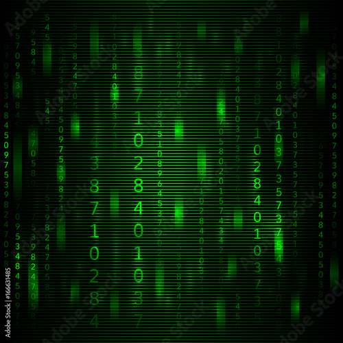 Abstract green background in the style of a matrix