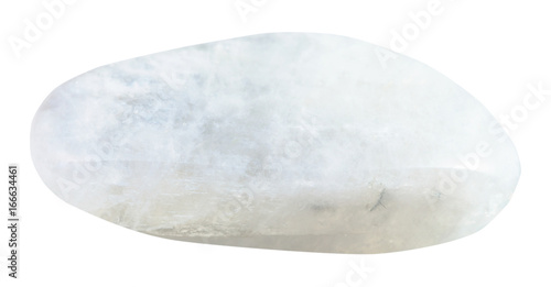 tumbled moonstone (adular) stone isolated photo