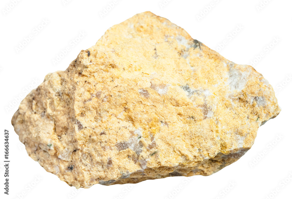 yellow narsarsukite stone isolated yellow narsarsukite stone isolated