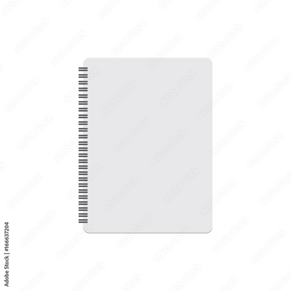 Notebook icon in flat style Notebook icon in flat style