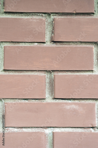 Red brick wall, background, texture