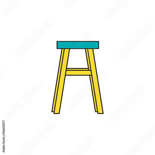 Chair in outline style.