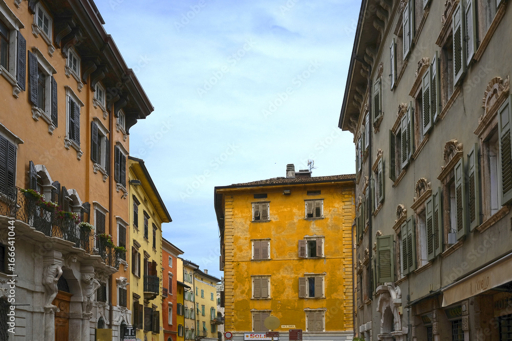 Inhabitable houses in a center of Trento, North Italia