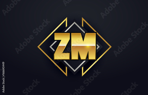 ZM Initial Logo for your startup venture