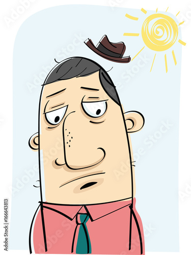 man with bad morning