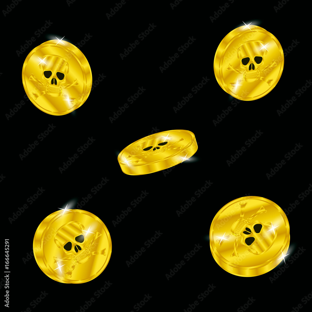 Fototapeta premium Pirate coin