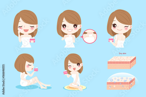 woman with dry skin