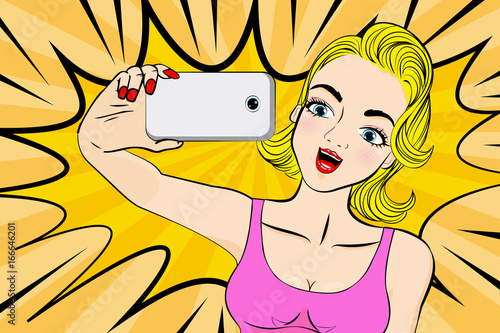pop of cartoon woman