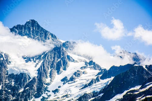 Mt. Shuksan reflected in Picture lake at North Cascades National Park, Washington, USA
