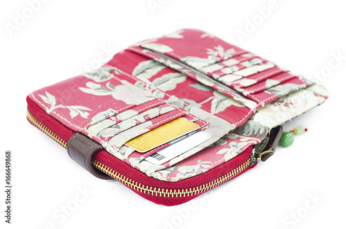 Wallpaper Mural fabric wallet with credit cards Torontodigital.ca