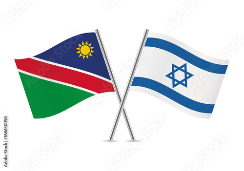 Nambia and Israel flags.Vector illustration. Free Download Nambia and Israel flags.Vector illustration. - GFXLoad