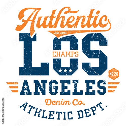 Los Angeles Athletic Dept. - Tee Design For Print
