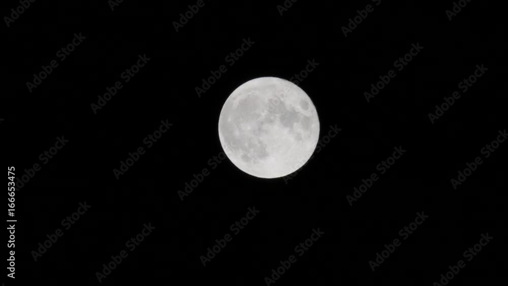 Moon goes across night sky, timelapse Moon goes across night sky, timelapse