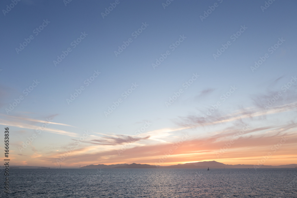 Fototapeta premium sunset on the bay