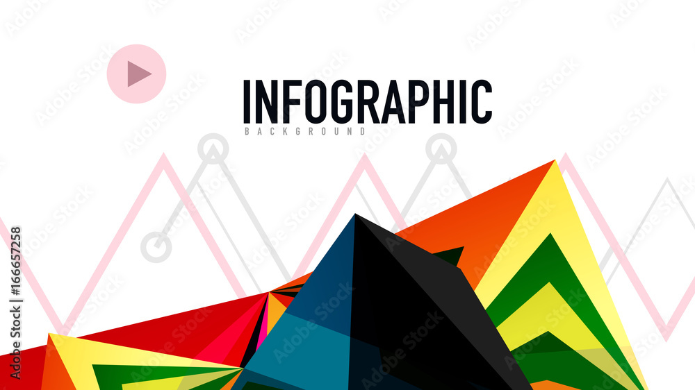 Modern triangle presentation template Modern triangle presentation template