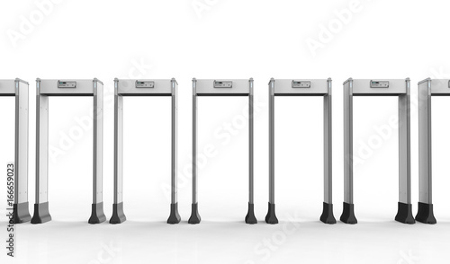 security gates in a row