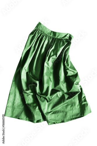 Crumpled skirt isolated