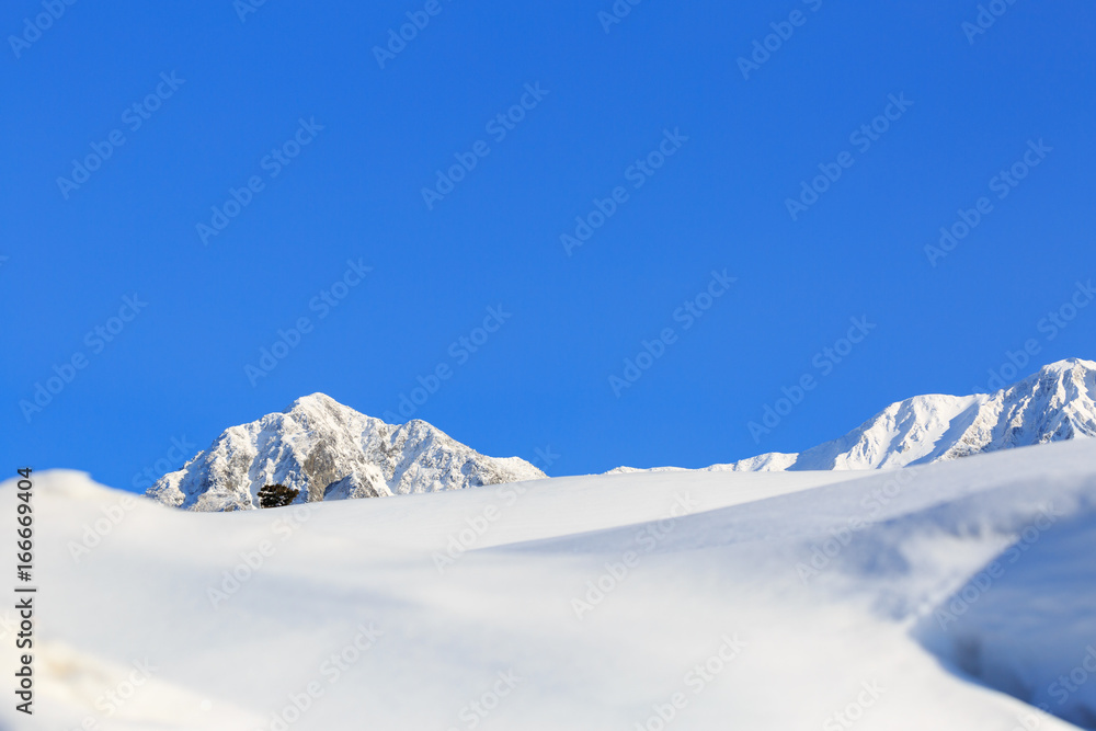 博労座からの大山北壁 -雪景-