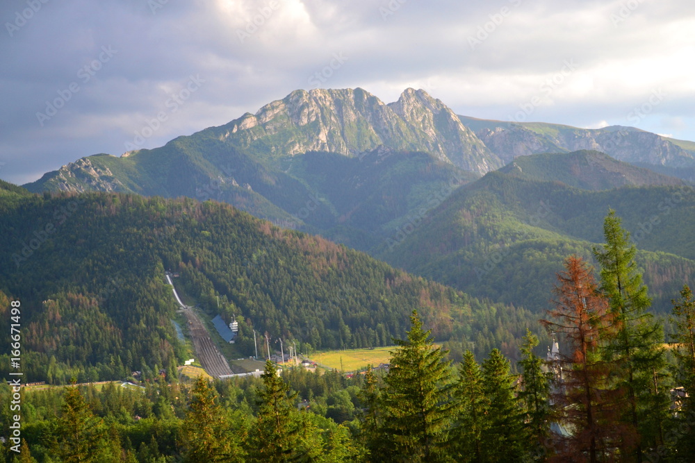 góry Tatry - widok na Giewont