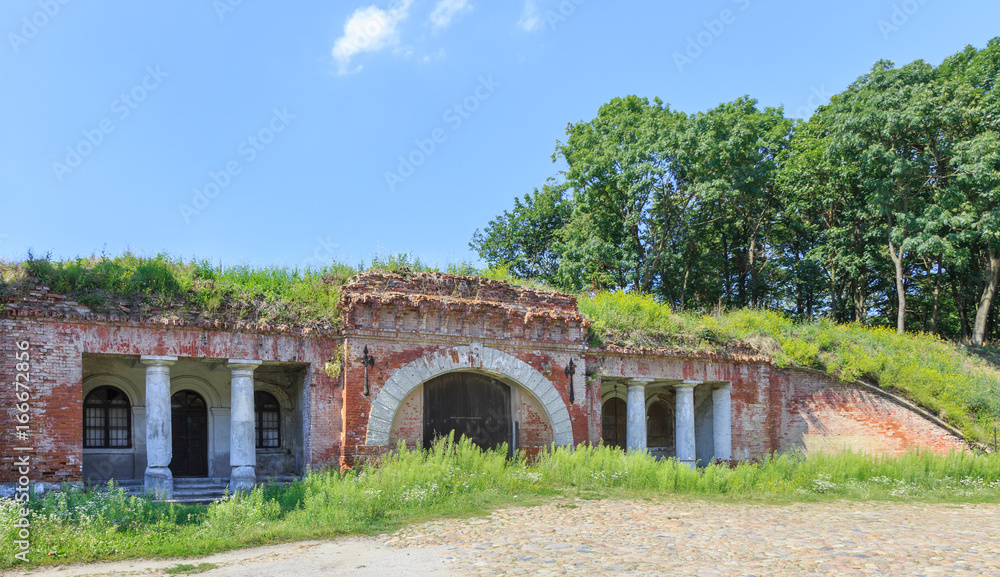 J. Poniatowski Gate in historic Modlin Fortress in Nowy Dwor Mazowiecki
 on Narew river, 50 km north from Warsaw, Poland
