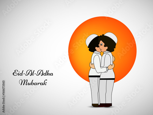 illustration of Muslim Festival Eid Background photo