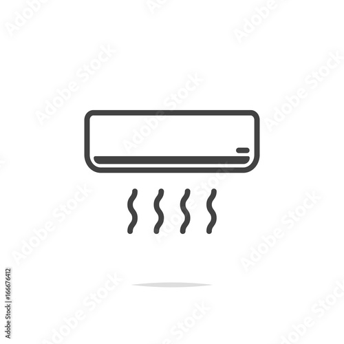 Air conditioner icon vector