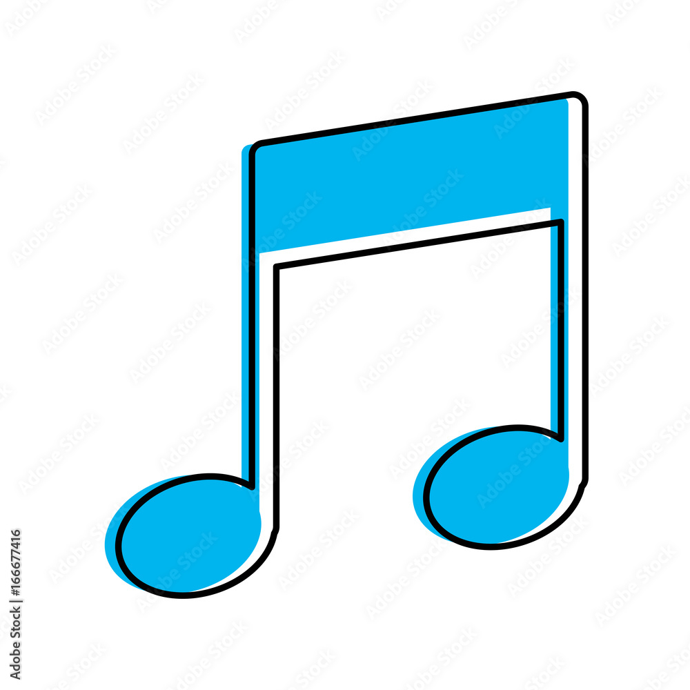 music note isolated icon vector illustration design music note isolated icon vector illustration design