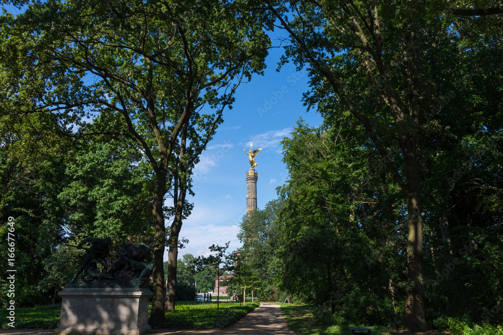 Siegessäule et Tiergarten à Berlin, Allemagne