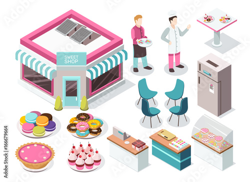 Sweet Shop Isometric Set