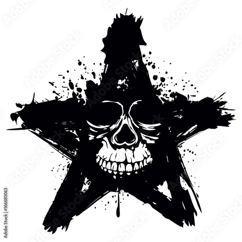 skull in star