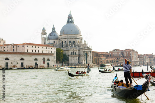 Venice, Italy - July 21, 2017 : Gondola on canal in Venice, Italy © Angelov
