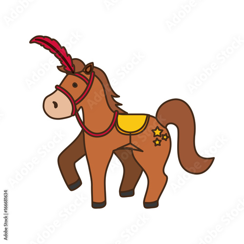 Circus horse cartoon
