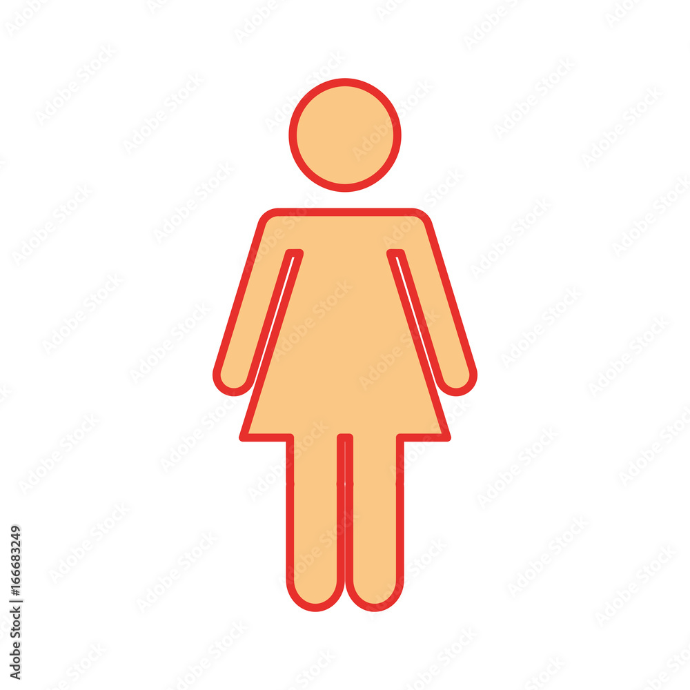 female gender silhouette isolated icon vector illustration design female gender silhouette isolated icon vector illustration design