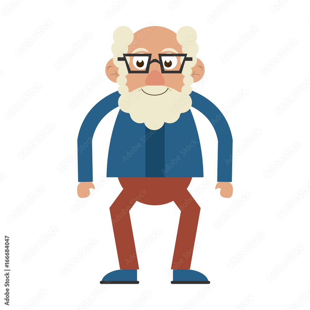 cute elderly person icon image