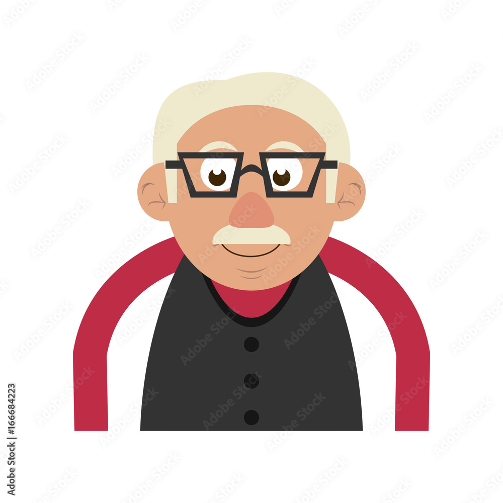 cute elderly person icon image