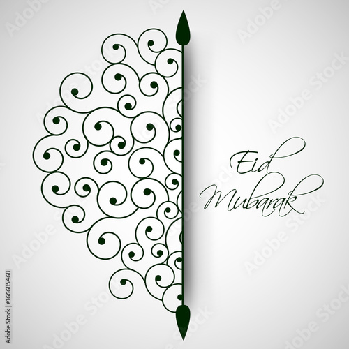 illustration of Muslim Festival Eid Background photo