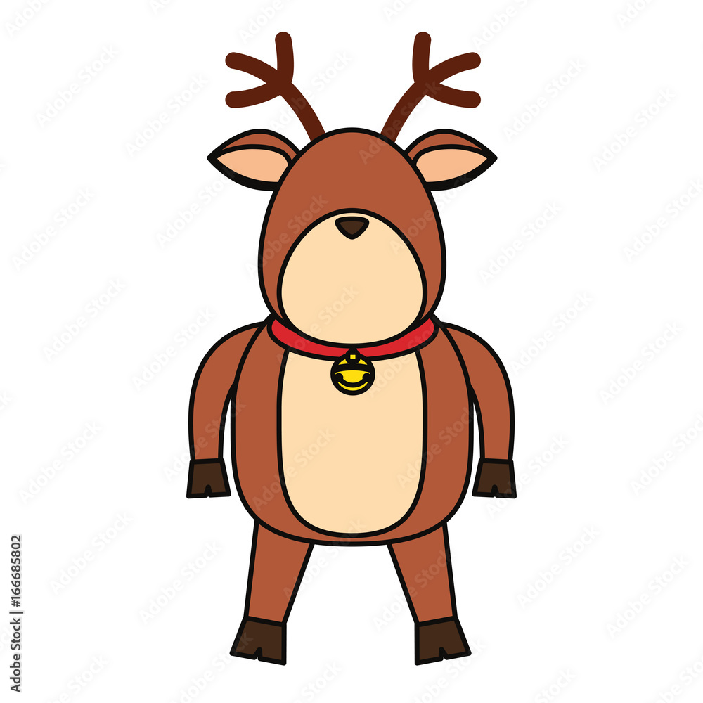 Obraz premium Christmas reindeer cartoon