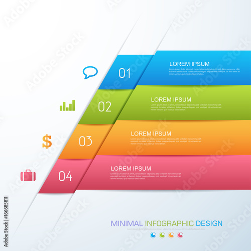 Infographic Elements with business icon on full color background  process or steps and options workflow diagrams,vector design element eps10 illustration