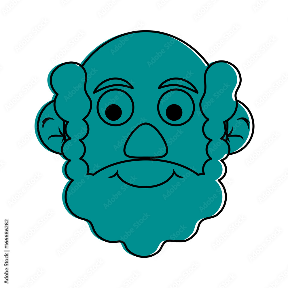 cute happy elderly man icon image cute happy elderly man icon image