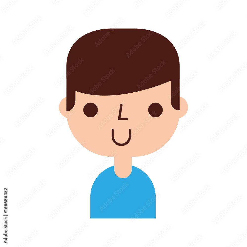 young man avatar character vector illustration design